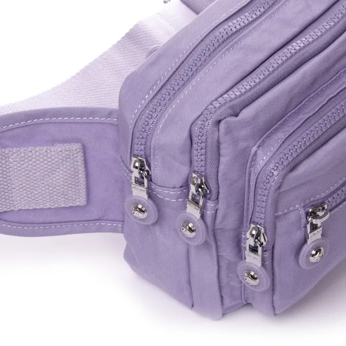 Сумка Женская Текстиль на пояс полиамид Jielshi ZT-019 l.purple