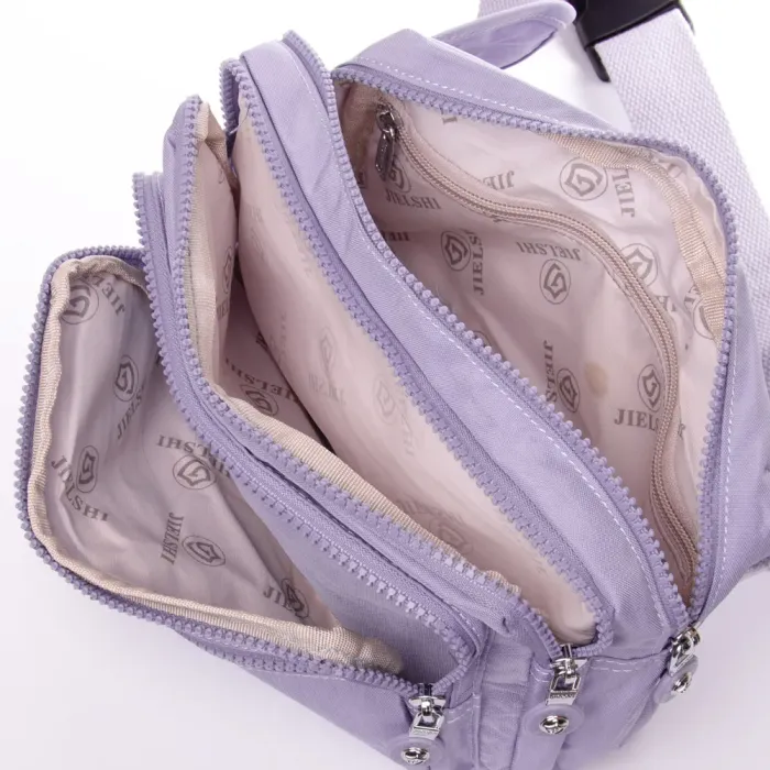 Сумка Женская Текстиль на пояс полиамид Jielshi ZT-019 l.purple
