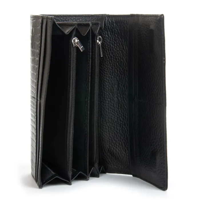 Кошелек LR Женский кожа-лак SERGIO TORRETTI FEW501-2 black