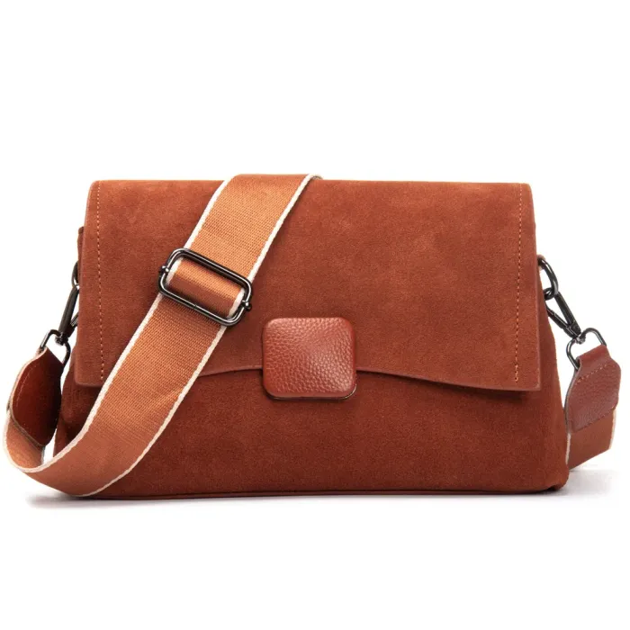 Сумка Женская Классическая замш ALEX RAI 99115-1 camel