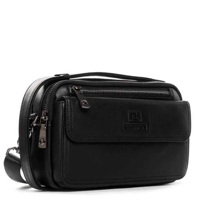 Сумка Мужская Барсетка кожа BRETTON 7935-375 black