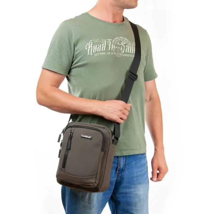 Сумка Мужская Планшет нейлон Lanpad 15068 brown бол