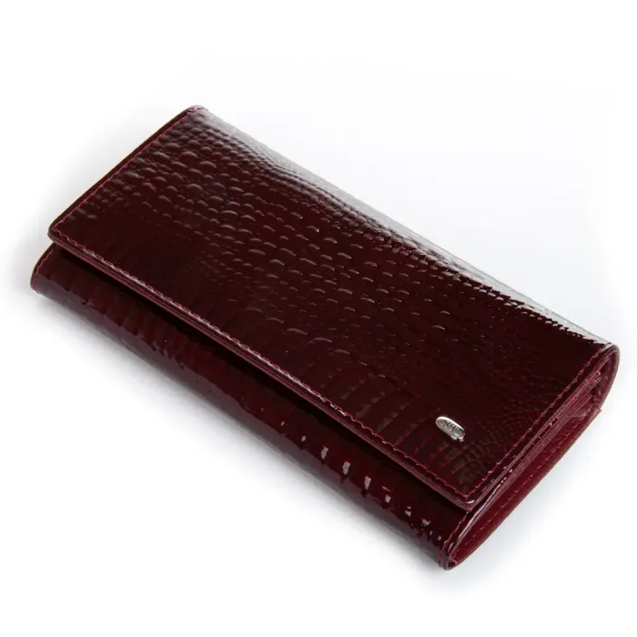 Кошелек LR Женский кожа-лак SERGIO TORRETTI FEW501-2 wine red