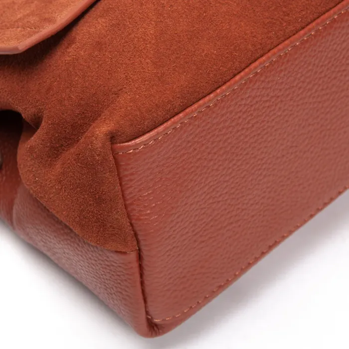 Сумка Женская Классическая замш ALEX RAI 99115-1 camel