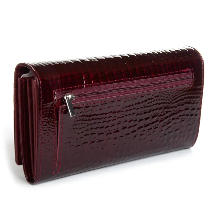 Кошелек LR Женский кожа-лак SERGIO TORRETTI FEW501-2 wine red