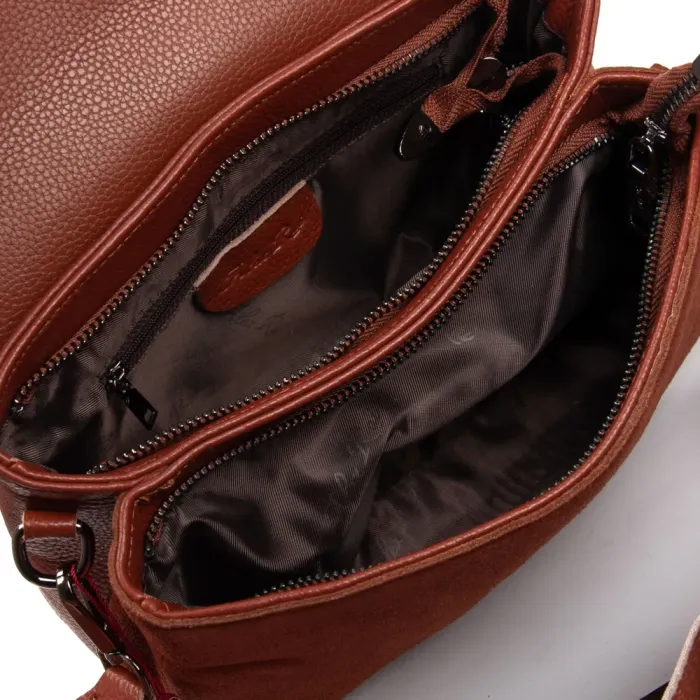 Сумка Женская Классическая замш ALEX RAI 99115-1 camel