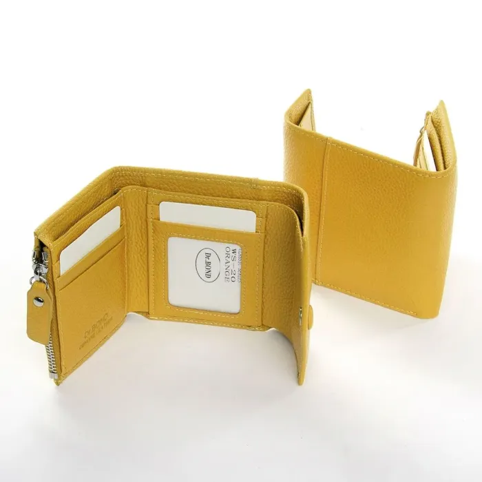 Жіночий гаманець Classic шкіряний Dr.Bond WS-20 yellow