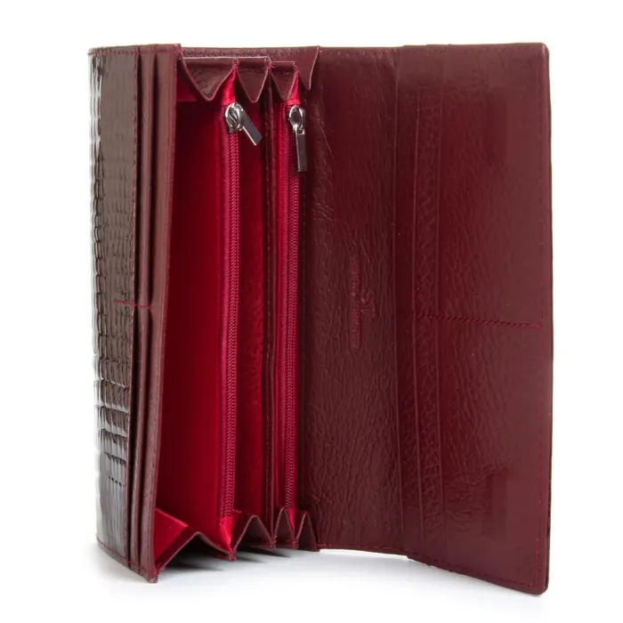 Кошелек LR Женский кожа-лак SERGIO TORRETTI FEW501-2 wine red