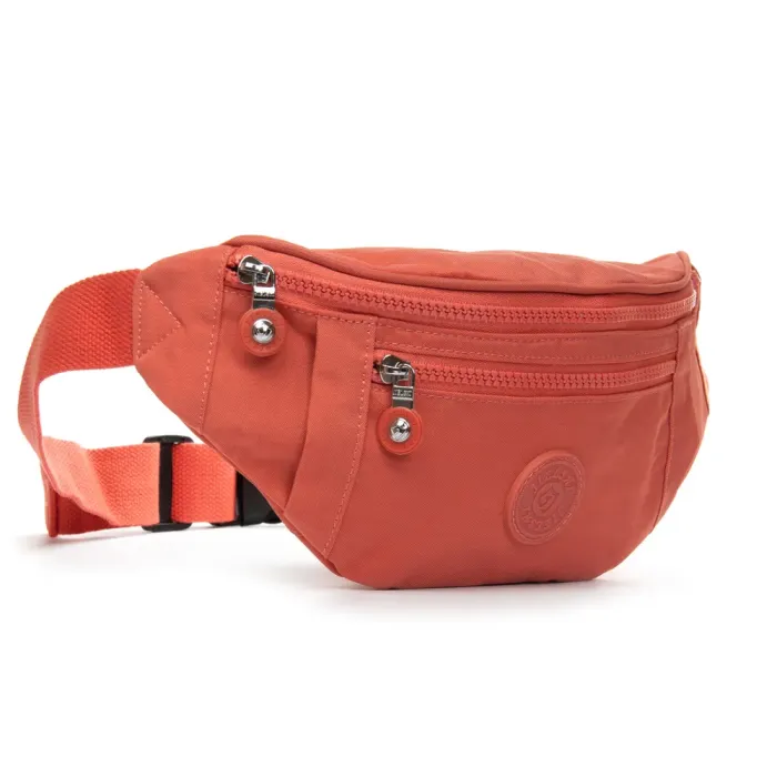 Сумка Женская Текстиль на пояс полиамид Jielshi C25 orange
