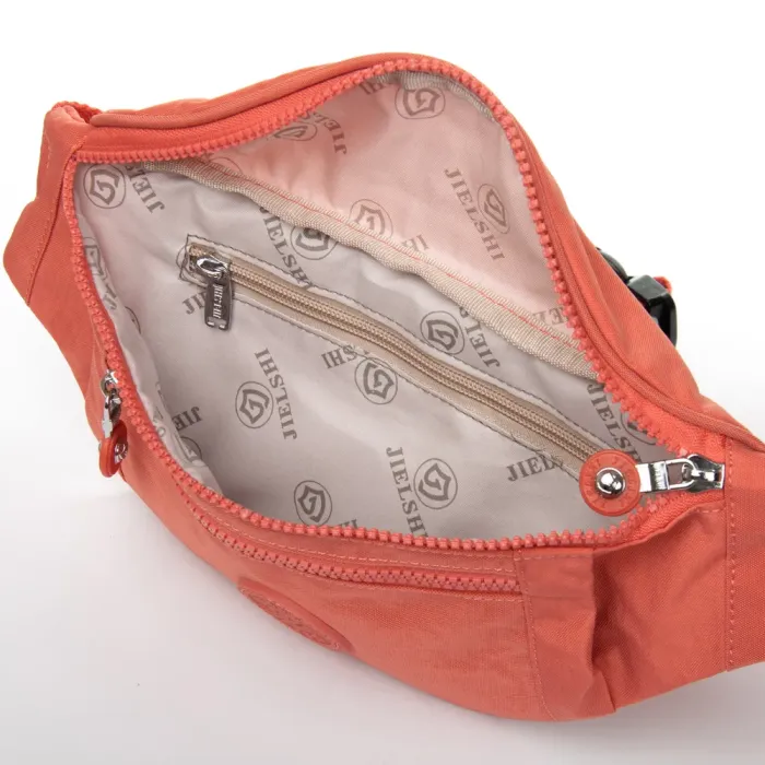 Сумка Женская Текстиль на пояс полиамид Jielshi C25 orange