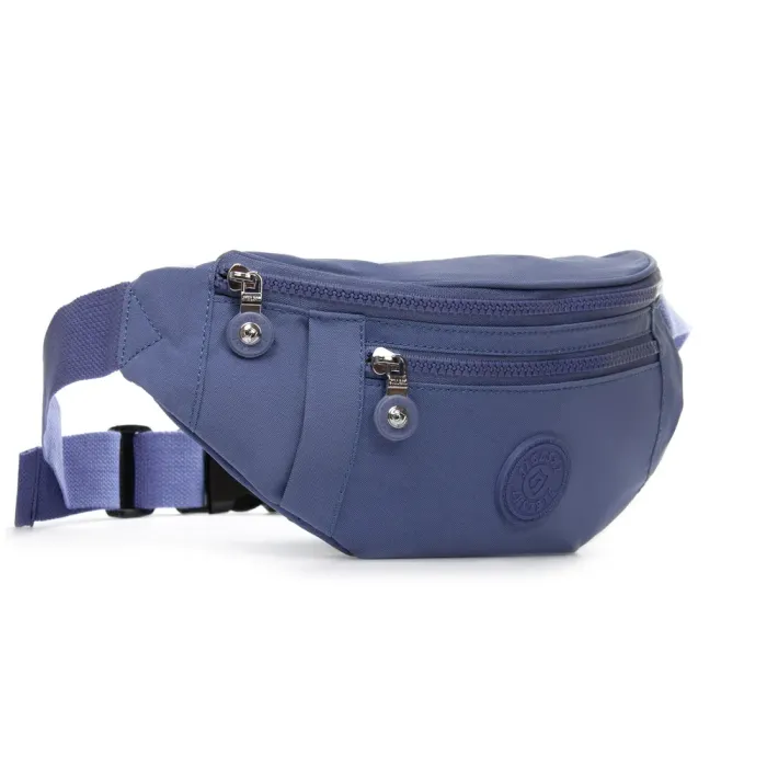 Сумка Женская Текстиль на пояс полиамид Jielshi C25 blue