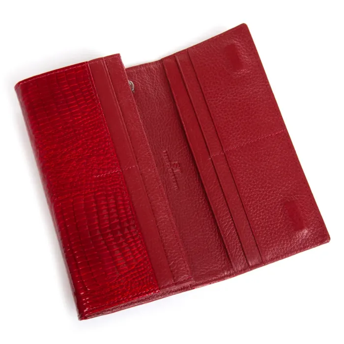 Кошелек LR Женский кожа-лак SERGIO TORRETTI FEW501-2 red