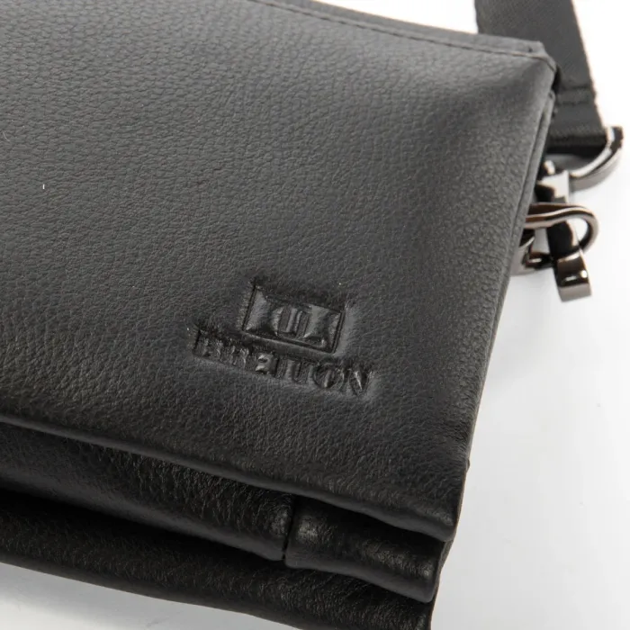 Сумка Мужская Барсетка кожа BRETTON 9390-5 black
