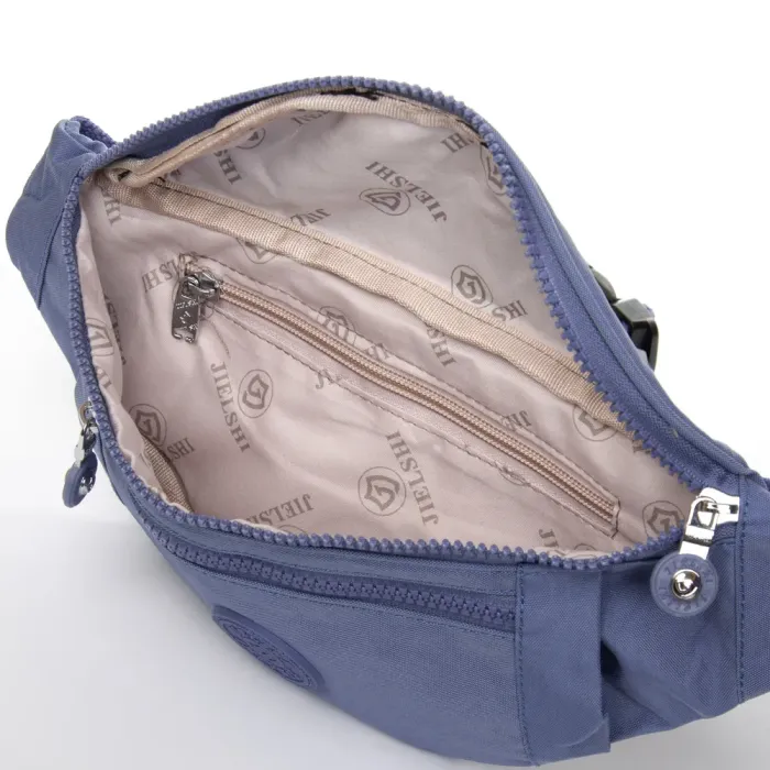 Сумка Женская Текстиль на пояс полиамид Jielshi C25 blue