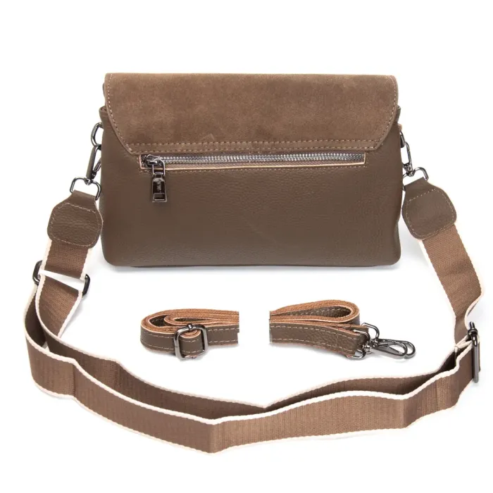 Сумка Женская Классическая замш ALEX RAI 99115-1 khaki