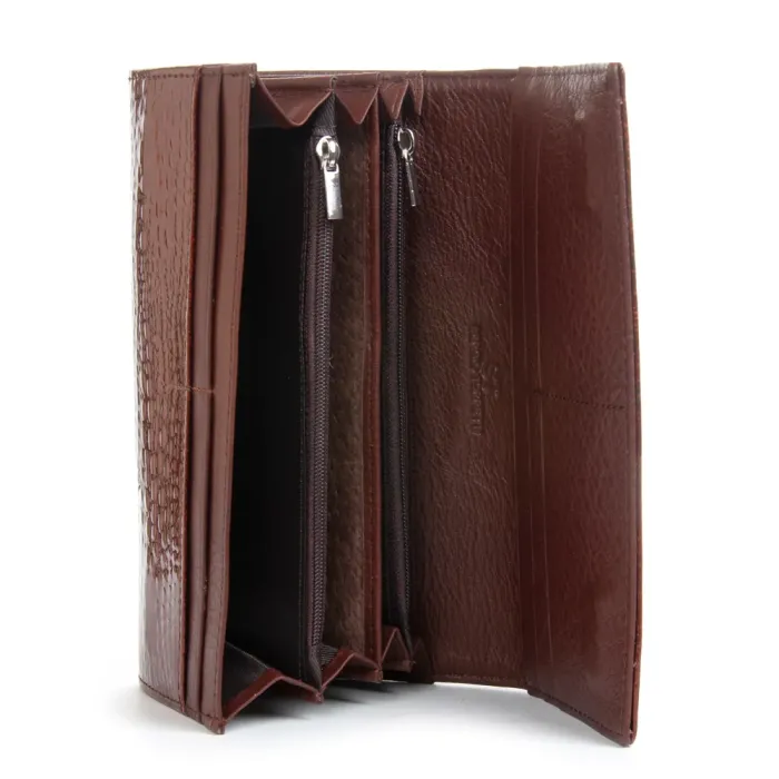 Кошелек LR Женский кожа-лак SERGIO TORRETTI FEW501-2 brown