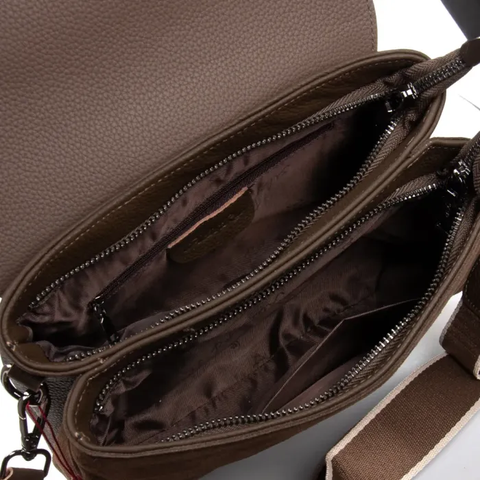 Сумка Женская Классическая замш ALEX RAI 99115-1 khaki