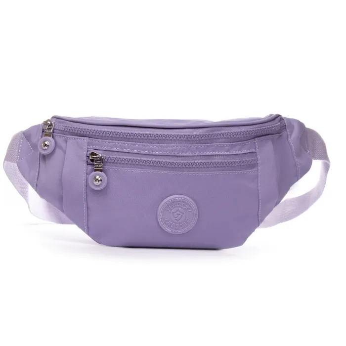 Сумка Женская Текстиль на пояс полиамид Jielshi C25 l.purple