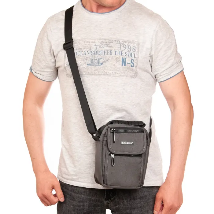 Сумка Мужская Планшет нейлон Lanpad 20826 grey