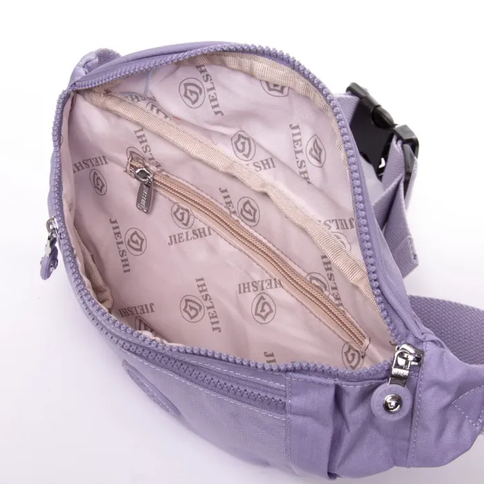 Сумка Женская Текстиль на пояс полиамид Jielshi C25 l.purple