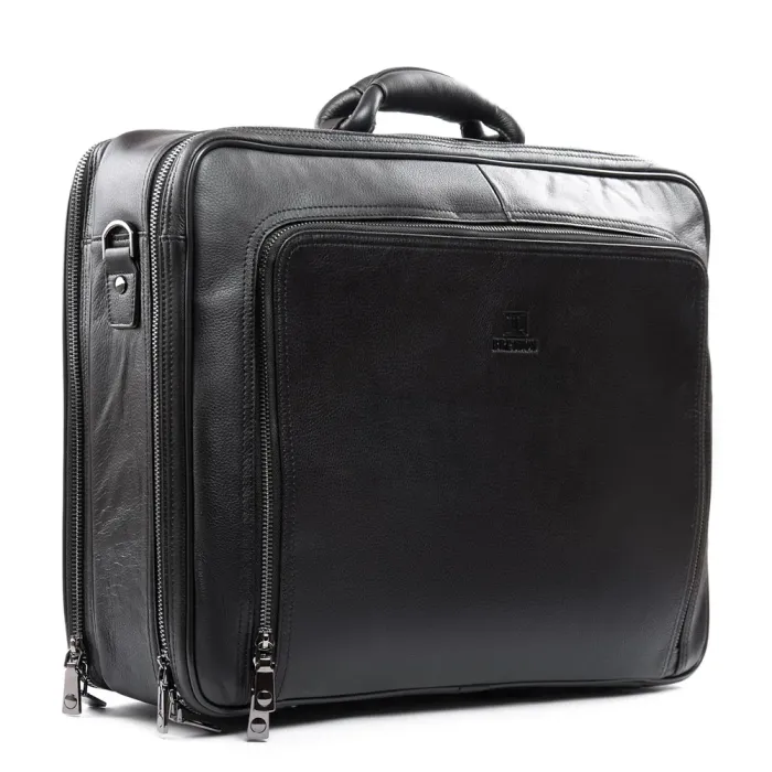 Сумка Мужская Дорожная кожа BRETTON 9512-1 black