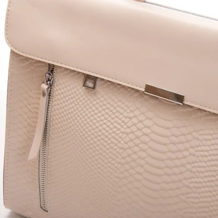 Сумка Женская Классическая кожа ALEX RAI 5052 beige