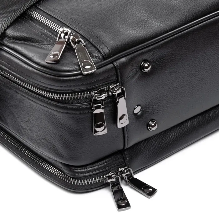 Сумка Мужская Дорожная кожа BRETTON 9512-1 black