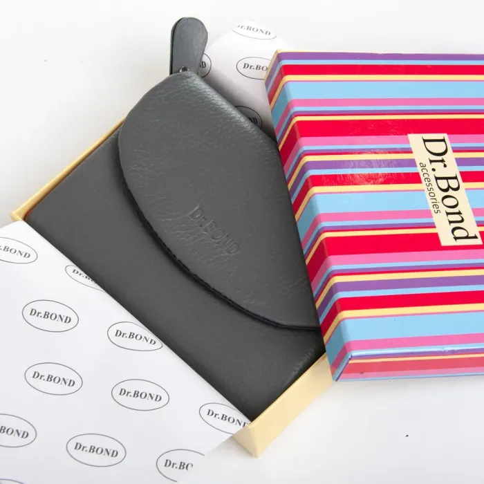 Кошелек Rainbow Женский кожа DR. BOND WRS-239-1 gray