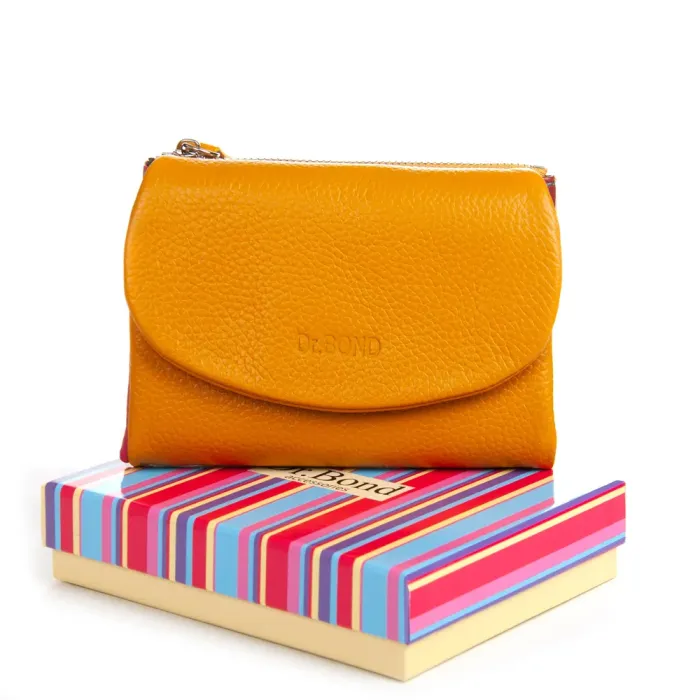 Кошелек Rainbow Женский кожа DR. BOND WRS-239-1 yellow