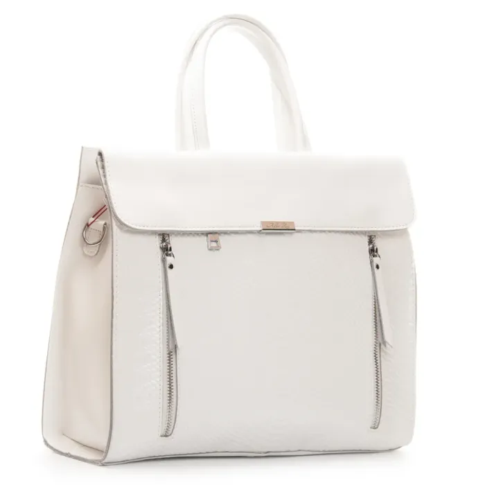 Сумка Женская Классическая кожа ALEX RAI 5052 white