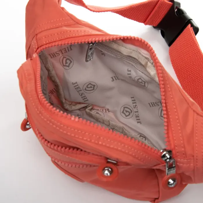 Сумка Женская Текстиль на пояс полиамид Jielshi ZT-001 orange