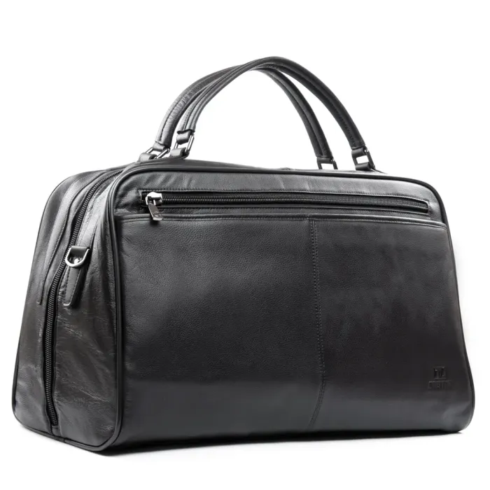 Сумка Мужская Дорожная кожа BRETTON 3485-34 black