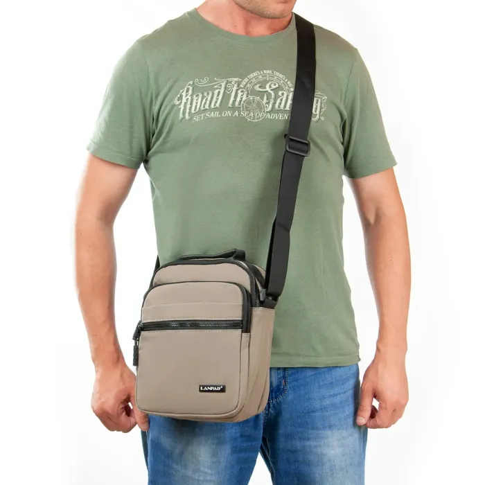 Сумка Мужская Планшет нейлон Lanpad 82091 khaki бол