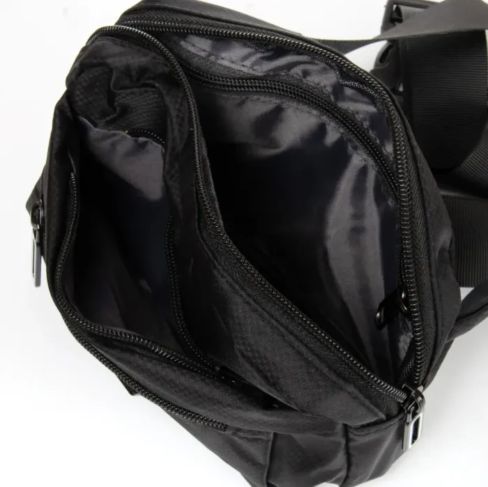 Сумка Мужская На пояс нейлон Lanpad 61015 black