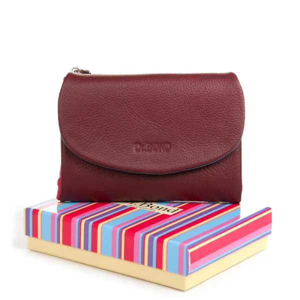 Кошелек Rainbow Женский кожа DR. BOND WRS-239-1 wine red