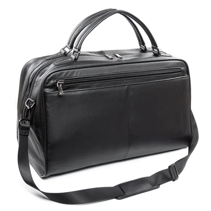 Сумка Мужская Дорожная кожа BRETTON 3485-34 black