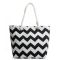Сумка Женская Пляжная текстиль LUXEVA 5024-13 black зигзаг
