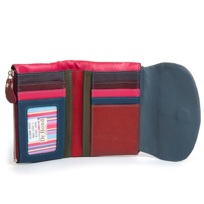 Кошелек Rainbow Женский кожа DR. BOND WRS-239-1 wine red