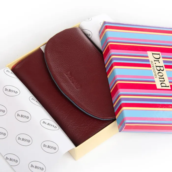 Кошелек Rainbow Женский кожа DR. BOND WRS-239-1 wine red