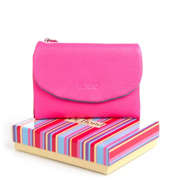 Кошелек Rainbow Женский кожа DR. BOND WRS-239-1 plum-red