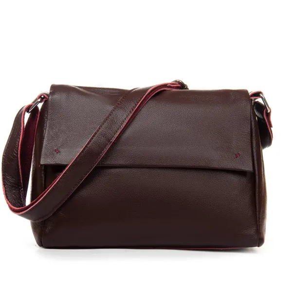 Сумка Женская Классическая кожа ALEX RAI 6504 wine red