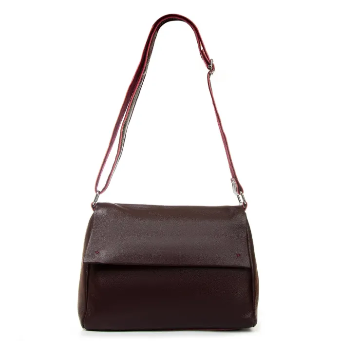 Сумка Женская Классическая кожа ALEX RAI 6504 wine red