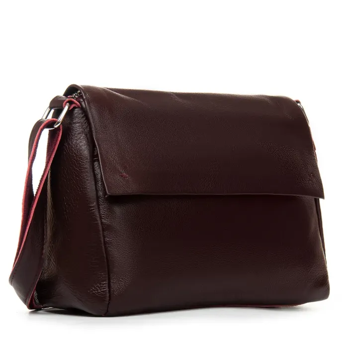 Сумка Женская Классическая кожа ALEX RAI 6504 wine red