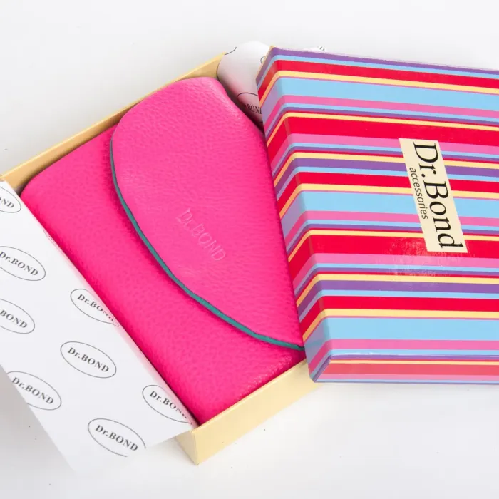 Кошелек Rainbow Женский кожа DR. BOND WRS-239-1 plum-red