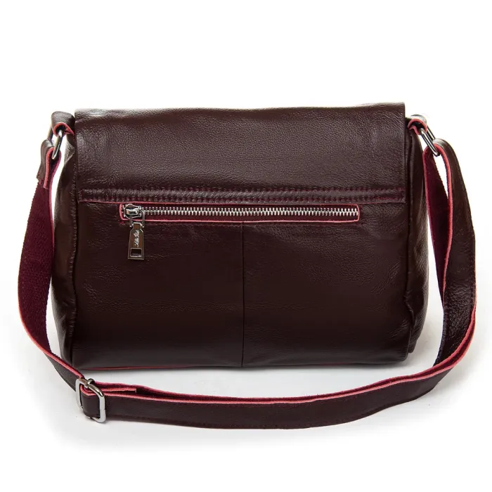 Сумка Женская Классическая кожа ALEX RAI 6504 wine red