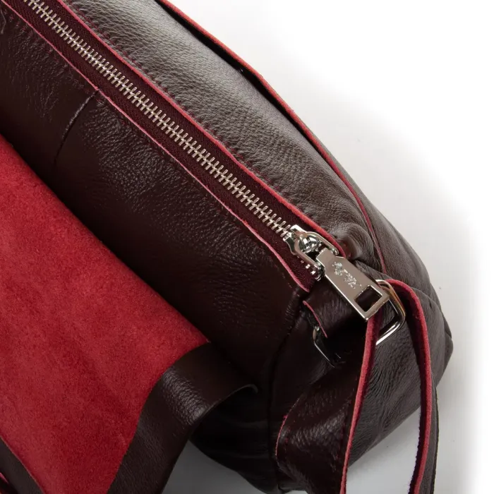 Сумка Женская Классическая кожа ALEX RAI 6504 wine red