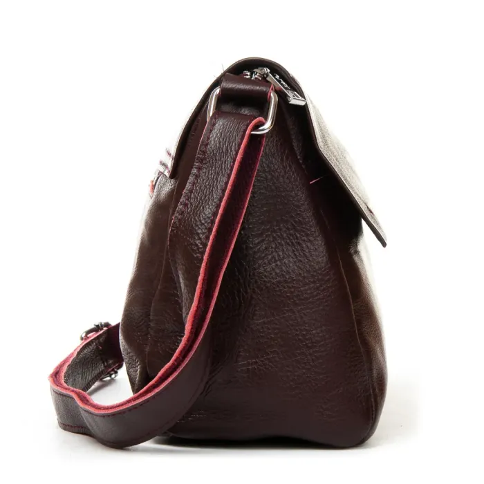 Сумка Женская Классическая кожа ALEX RAI 6504 wine red