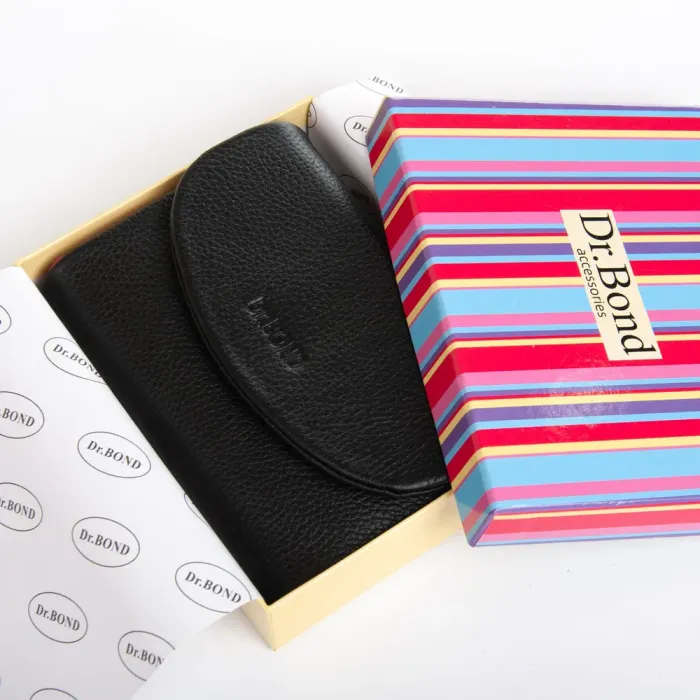 Кошелек Rainbow Женский кожа DR. BOND WRS-239-1 black