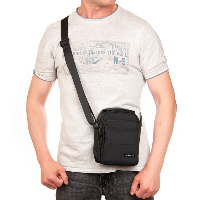 Сумка Мужская Планшет нейлон Lanpad 3730 black