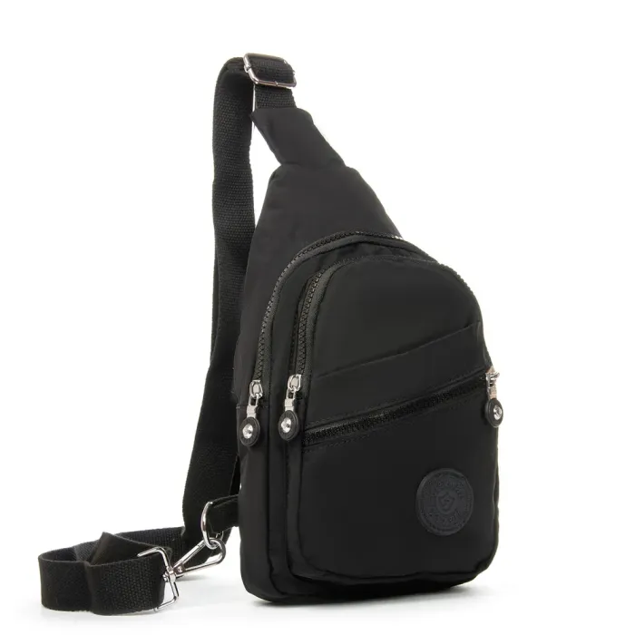 Сумка Женская Текстиль бананка полиамид Jielshi 0879 black